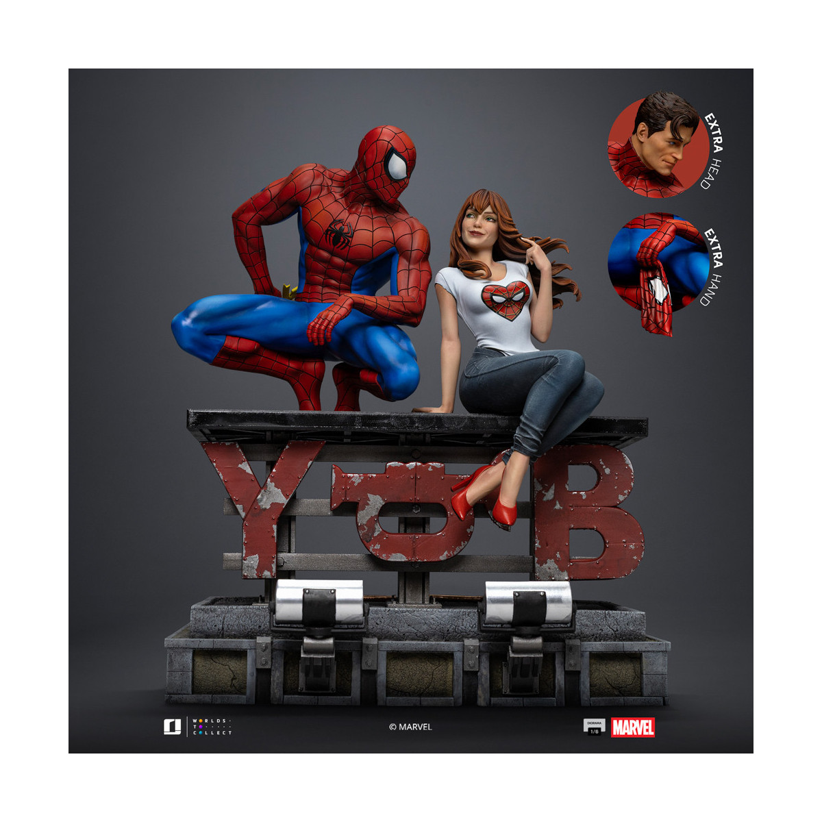 Iron Studios Marvel Comics - Spider-Man und MJ Diorama 1/6