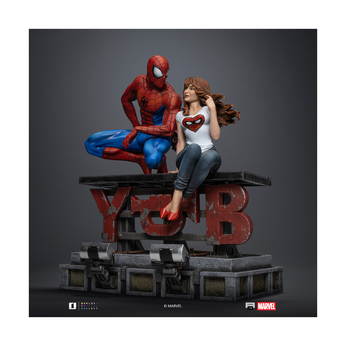 Iron Studios Marvel Comics - Spider-Man und MJ Diorama 1/6