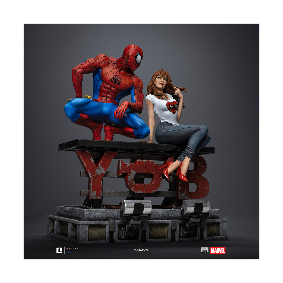 Iron Studios Marvel Comics - Spider-Man und MJ Diorama 1/6