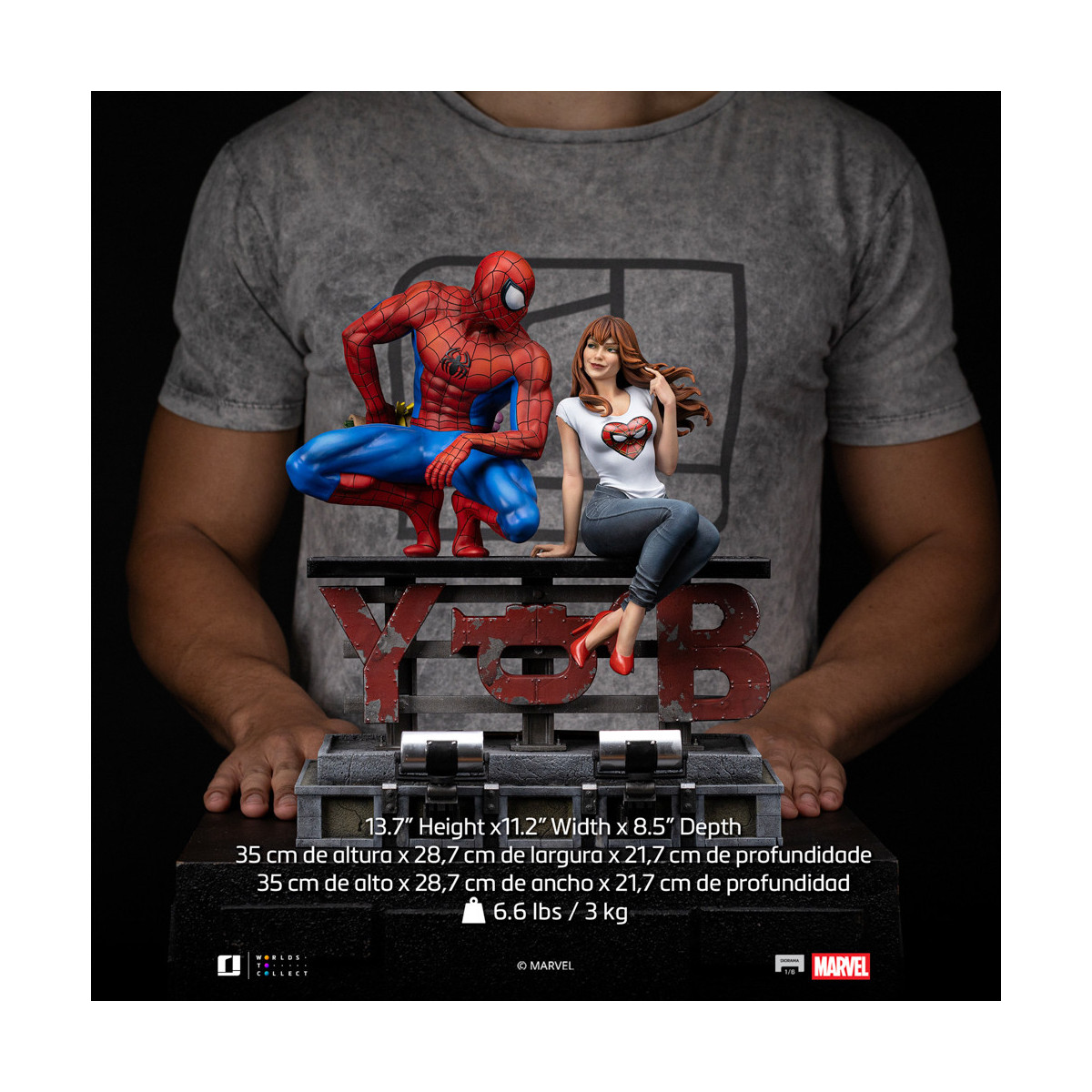 Iron Studios Marvel Comics - Spider-Man und MJ Diorama 1/6