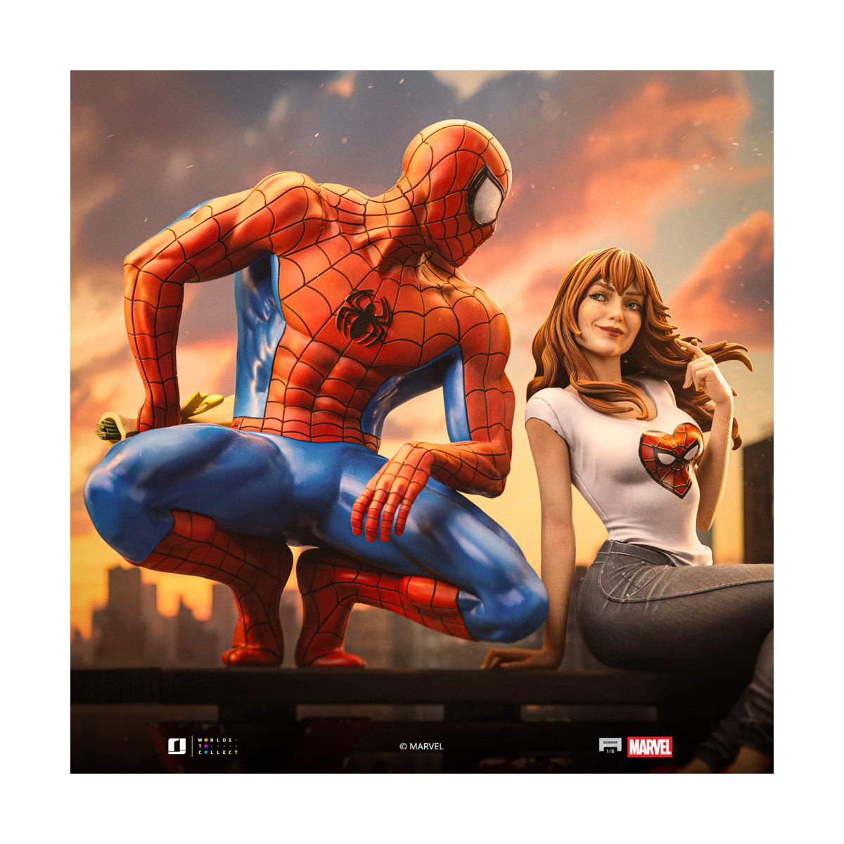 Iron Studios Marvel Comics - Spider-Man und MJ Diorama 1/6