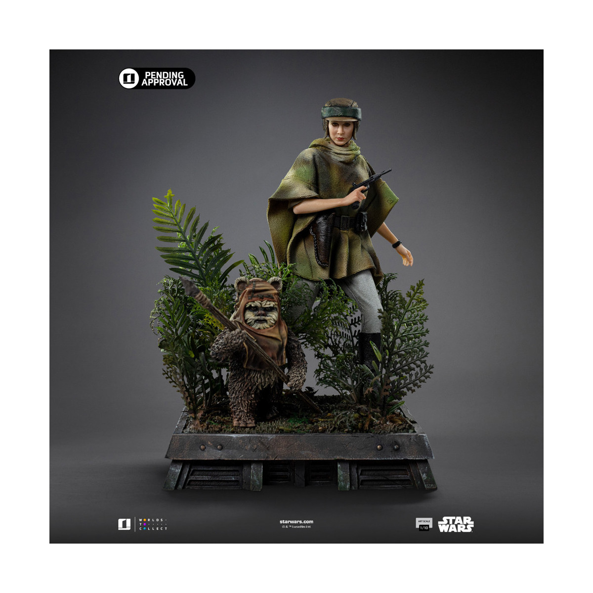 Iron Studios Star Wars - Leia und Wicket Kunst Maßstab 1/10 - Rückkehr der Jedi