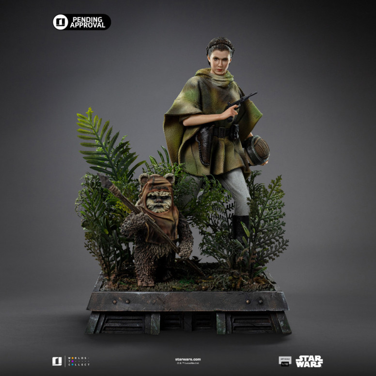 Iron Studios Star Wars - Leia und Wicket Kunst Maßstab 1/10 - Rückkehr der Jedi