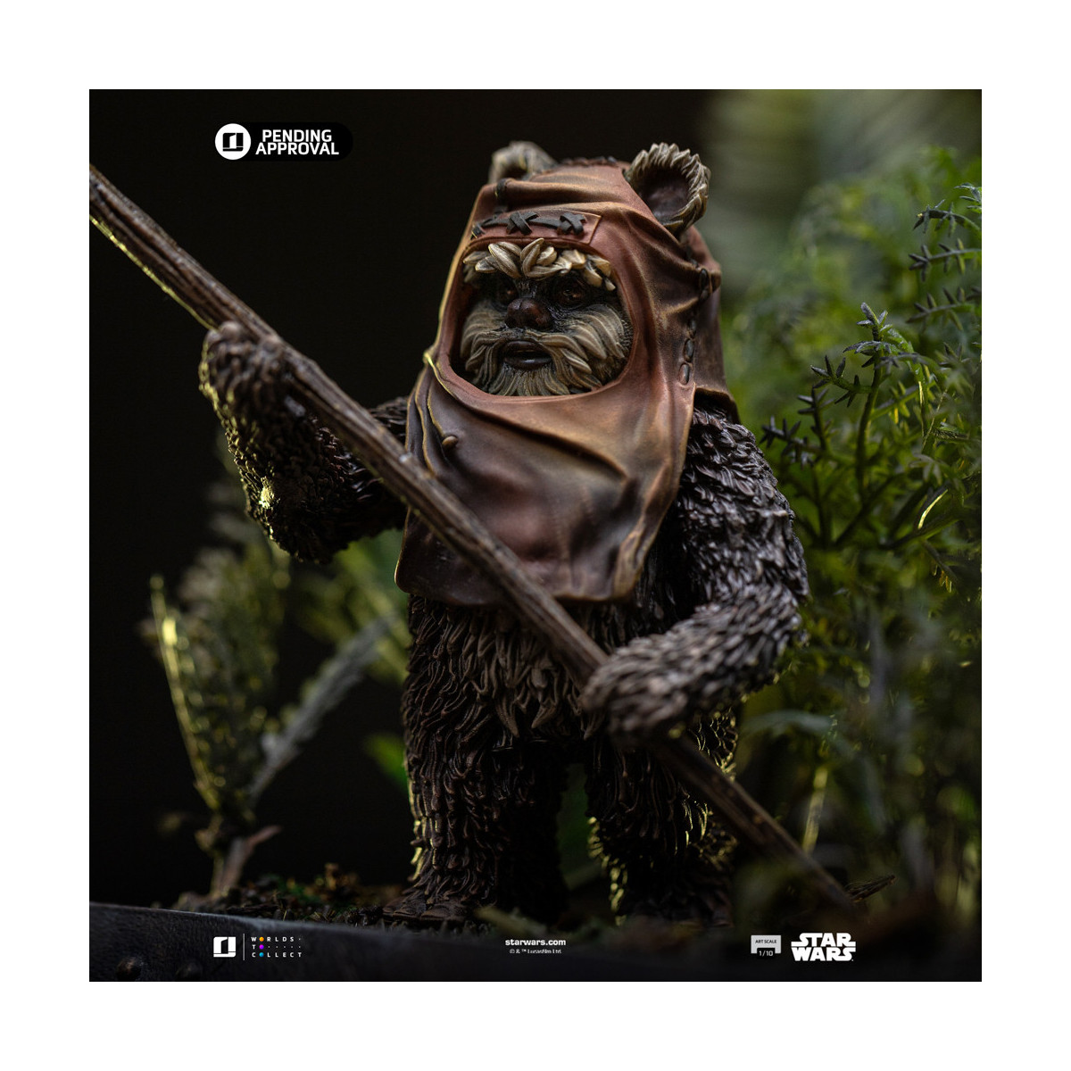 Iron Studios Star Wars - Leia und Wicket Kunst Maßstab 1/10 - Rückkehr der Jedi
