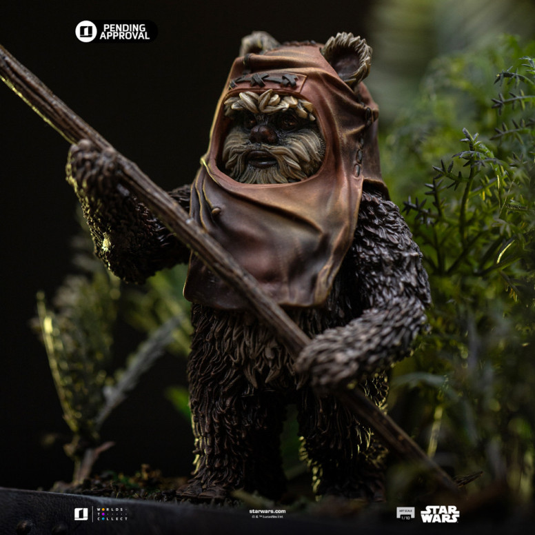 Iron Studios Star Wars - Leia und Wicket Kunst Maßstab 1/10 - Rückkehr der Jedi