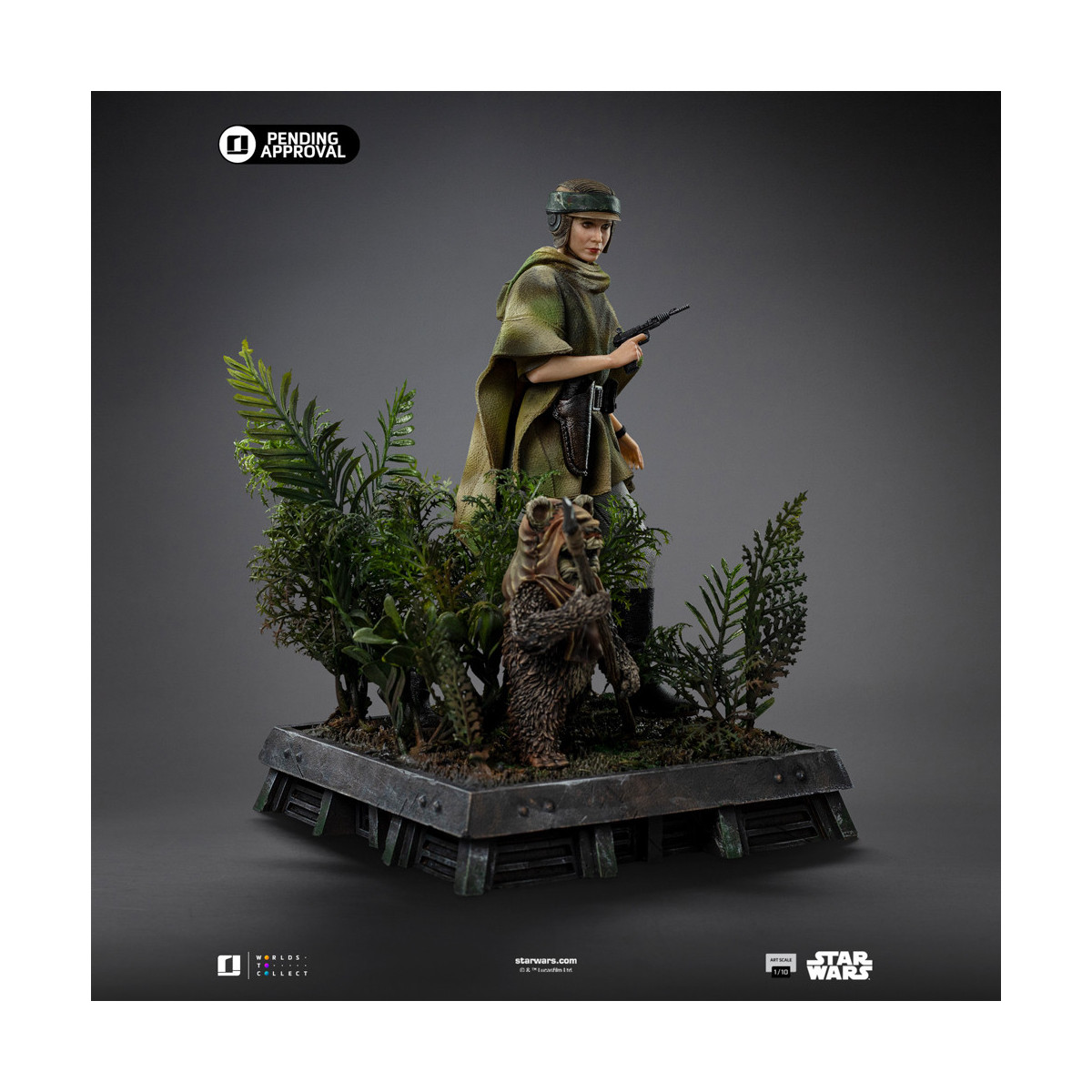 Iron Studios Star Wars - Leia und Wicket Kunst Maßstab 1/10 - Rückkehr der Jedi