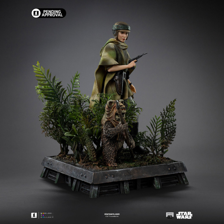 Iron Studios Star Wars - Leia und Wicket Kunst Maßstab 1/10 - Rückkehr der Jedi