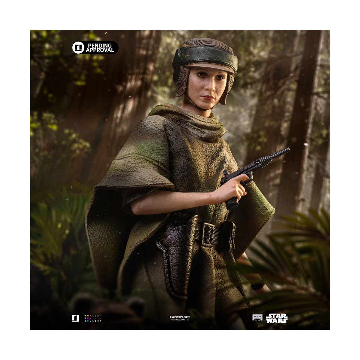 Iron Studios Star Wars - Leia und Wicket Kunst Maßstab 1/10 - Rückkehr der Jedi