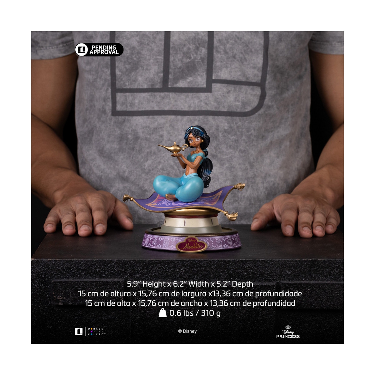 Iron Studios Disney Princess - Jasmine Anime Prinzessin Kunst Maßstab 1/10