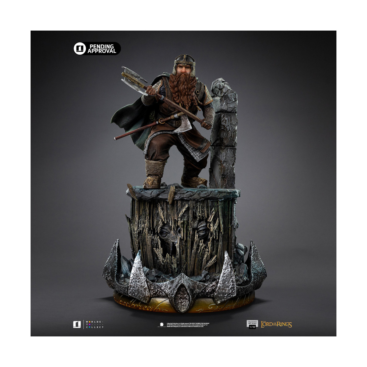 Iron Studios - Gimli Unleashed - Herr der Ringe - LOTR Unleashed Art Scale 1/10