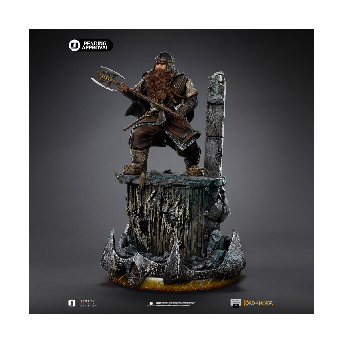 Iron Studios - Gimli Unleashed - Herr der Ringe - LOTR Unleashed Art Scale 1/10
