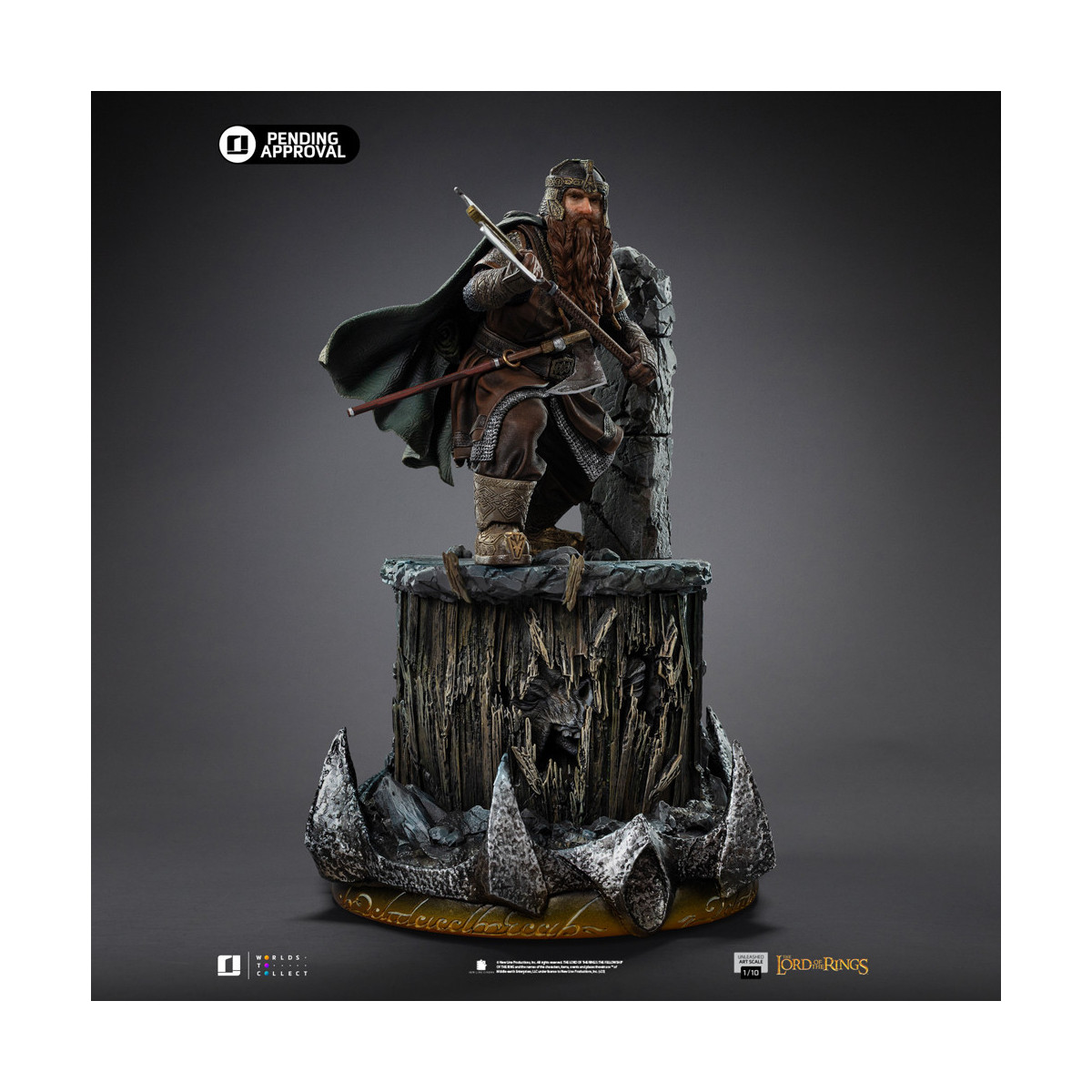 Iron Studios - Gimli Unleashed - Herr der Ringe - LOTR Unleashed Art Scale 1/10