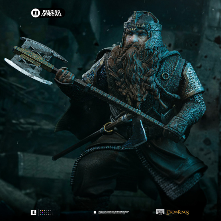 Iron Studios - Gimli Unleashed - Herr der Ringe - LOTR Unleashed Art Scale 1/10