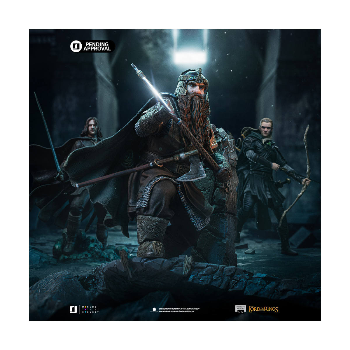 Iron Studios - Gimli Unleashed - Herr der Ringe - LOTR Unleashed Art Scale 1/10