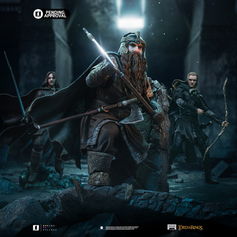 Iron Studios - Gimli Unleashed - Herr der Ringe - LOTR Unleashed Art Scale 1/10