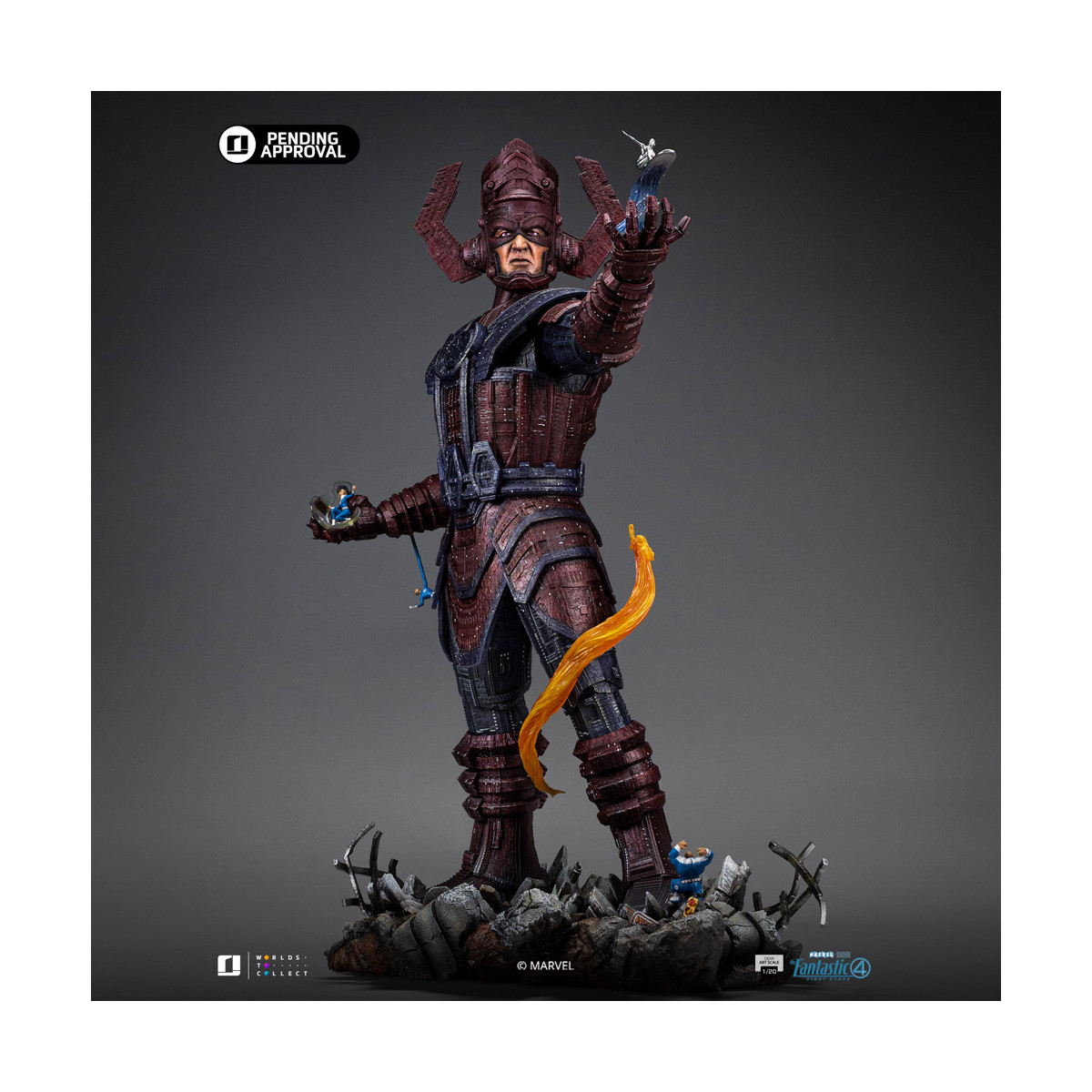 Iron Studios - Marvel Fantastic 4 - Galactus Diorama Deluxe Demi Art Maßstab 1/20