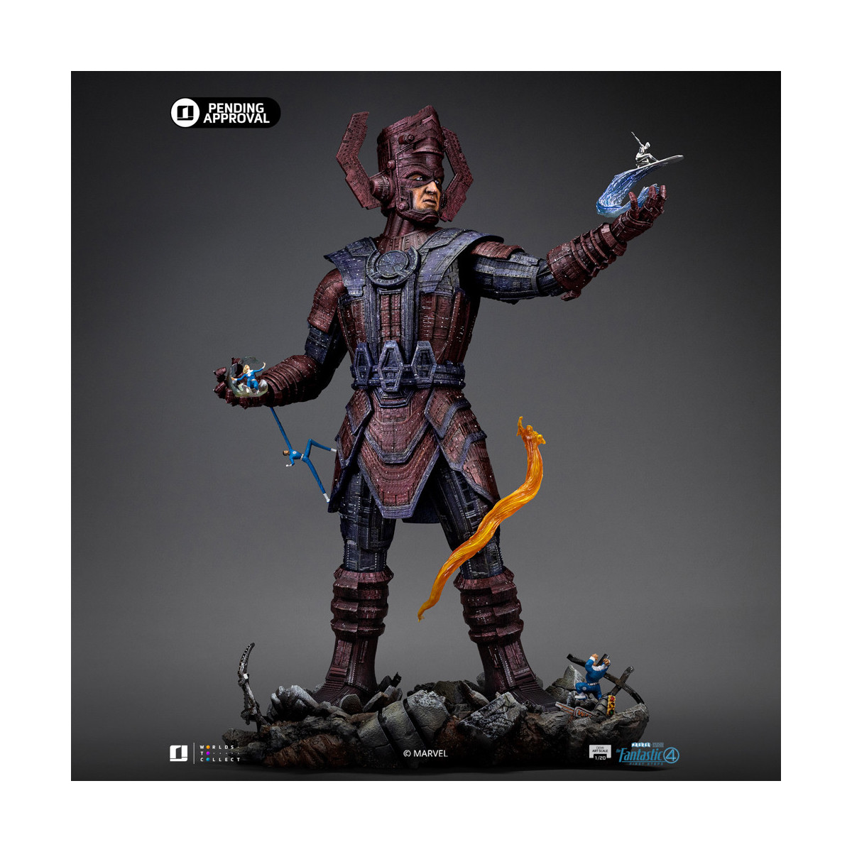 Iron Studios - Marvel Fantastic 4 - Galactus Diorama Deluxe Demi Art Maßstab 1/20