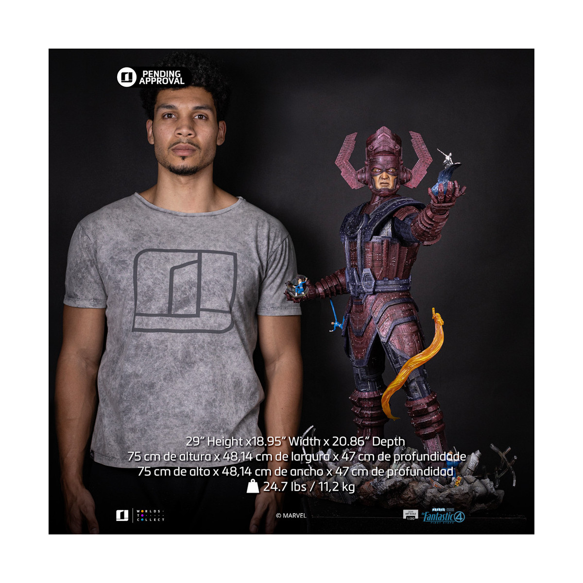 Iron Studios - Marvel Fantastic 4 - Galactus Diorama Deluxe Demi Art Maßstab 1/20
