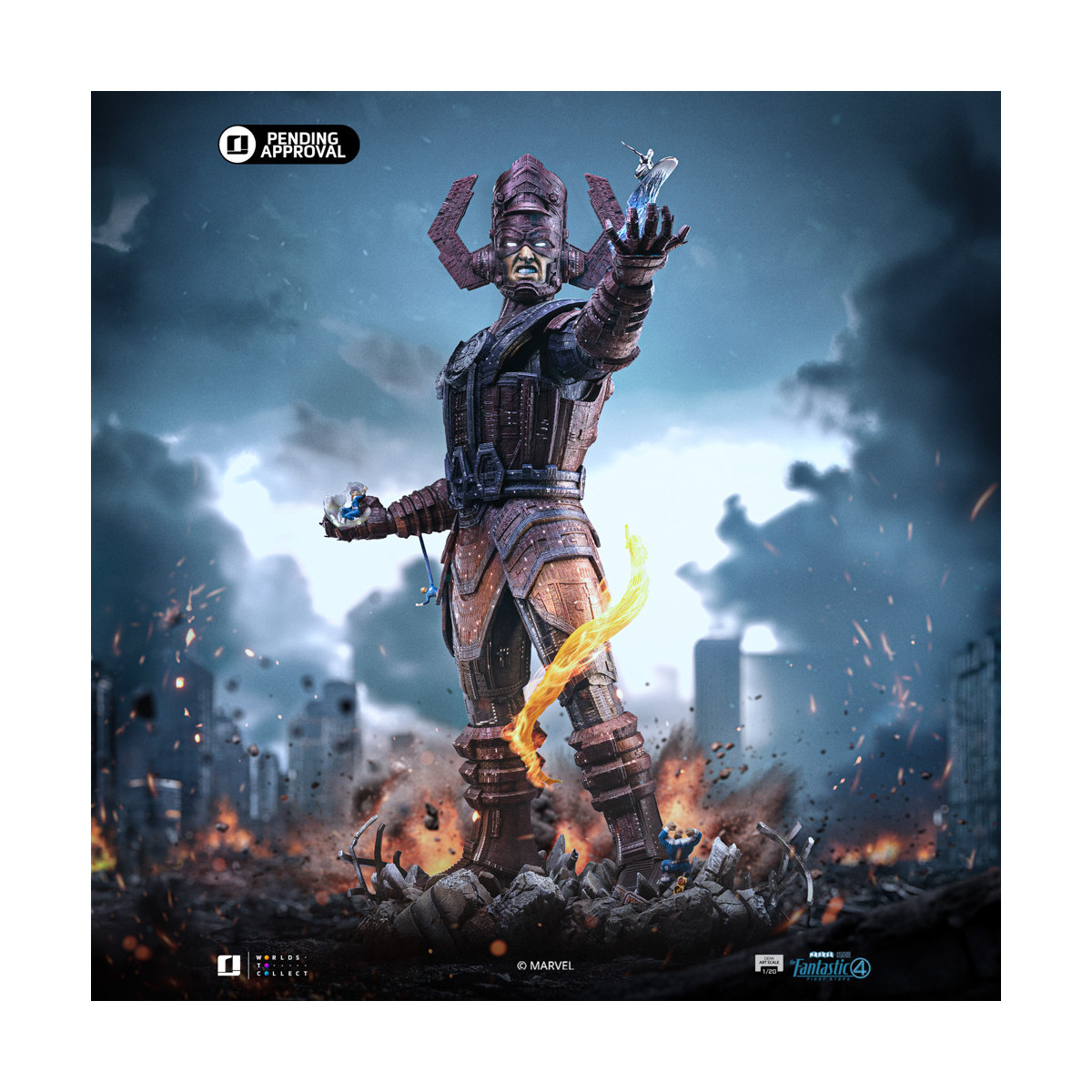 Iron Studios - Marvel Fantastic 4 - Galactus Diorama Deluxe Demi Art Maßstab 1/20