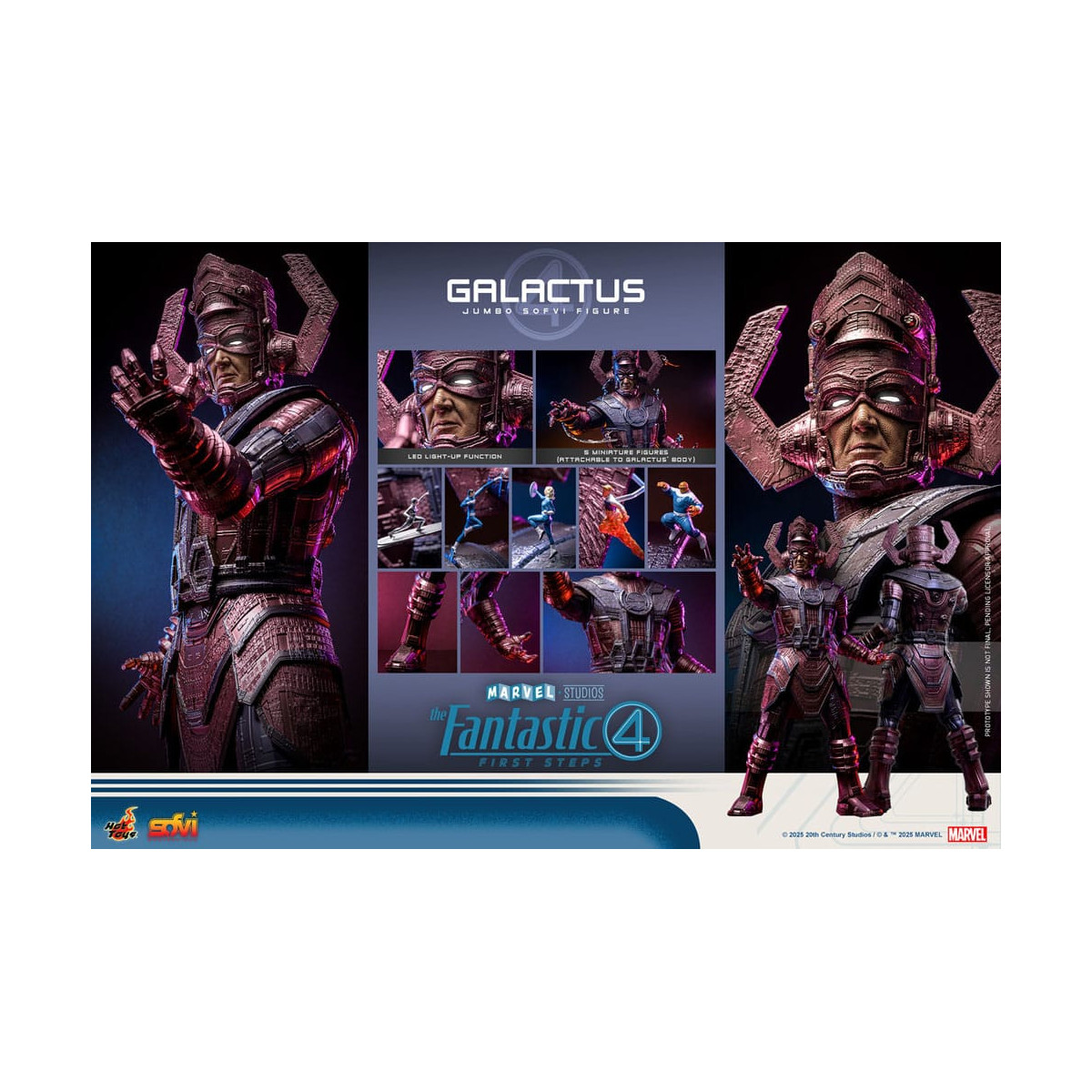 Hot Toys Marvel - Fantastische Vier: Erste Schritte - Sofvi Masterpiece GALACTUS - Jumbo Soft Vinyl