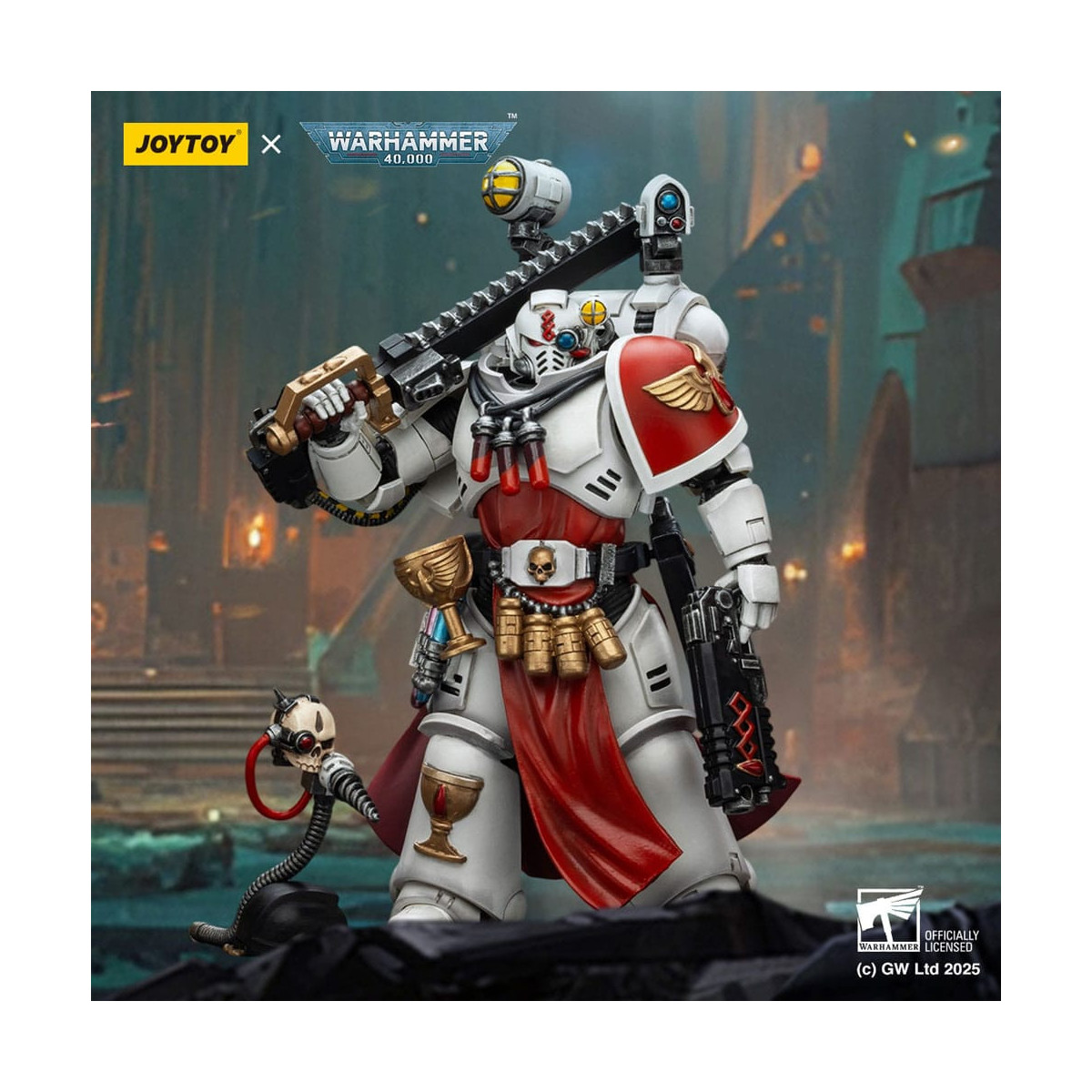 Joytoy - Warhammer - Blood Angels - Sanguinischer Priester mit schwerer Bolzenpistole, Kettenschwert und Narthecium