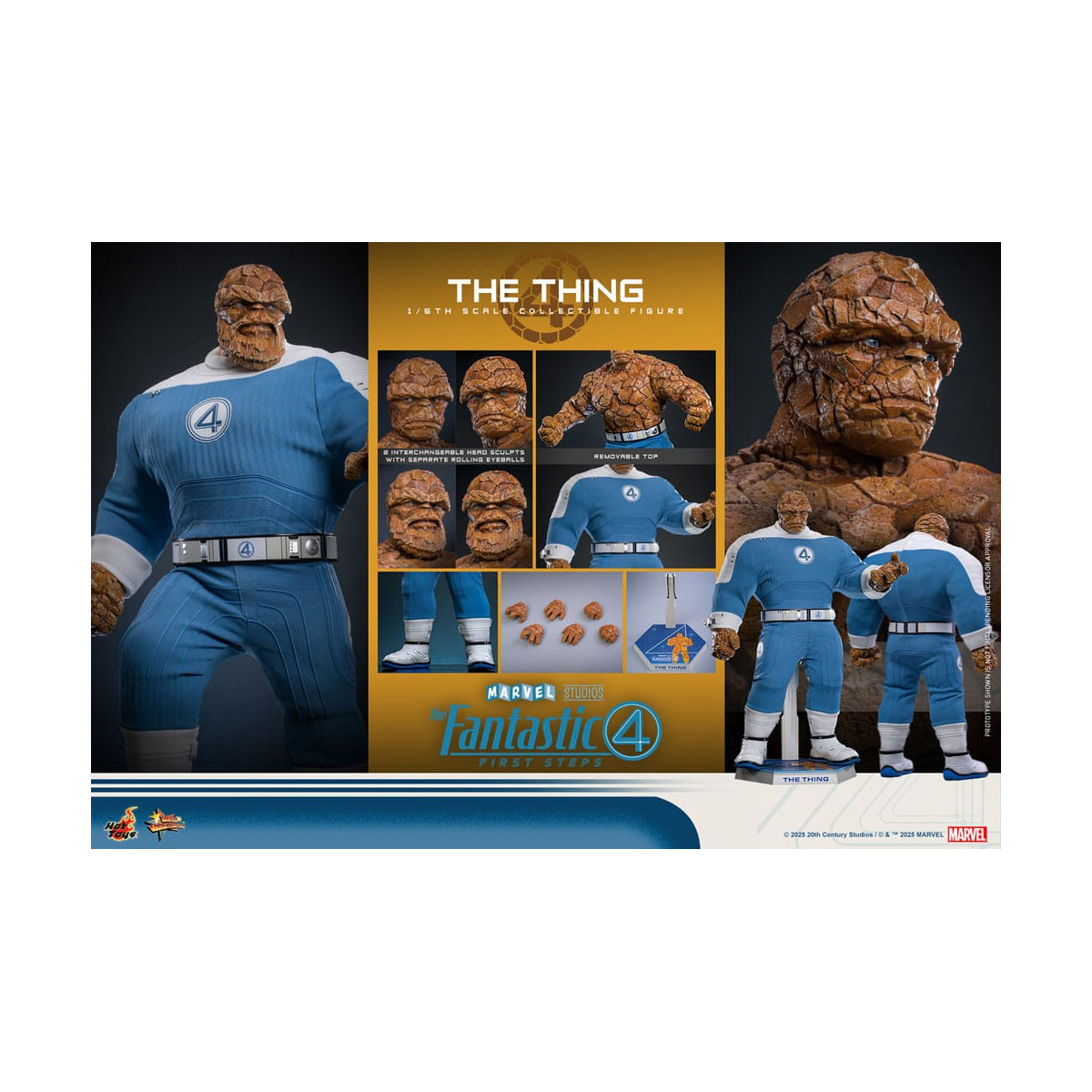 Hot Toys Marvel - Fantastische Vier: Erste Schritte - The Thing MMS 1/6 - The Thing