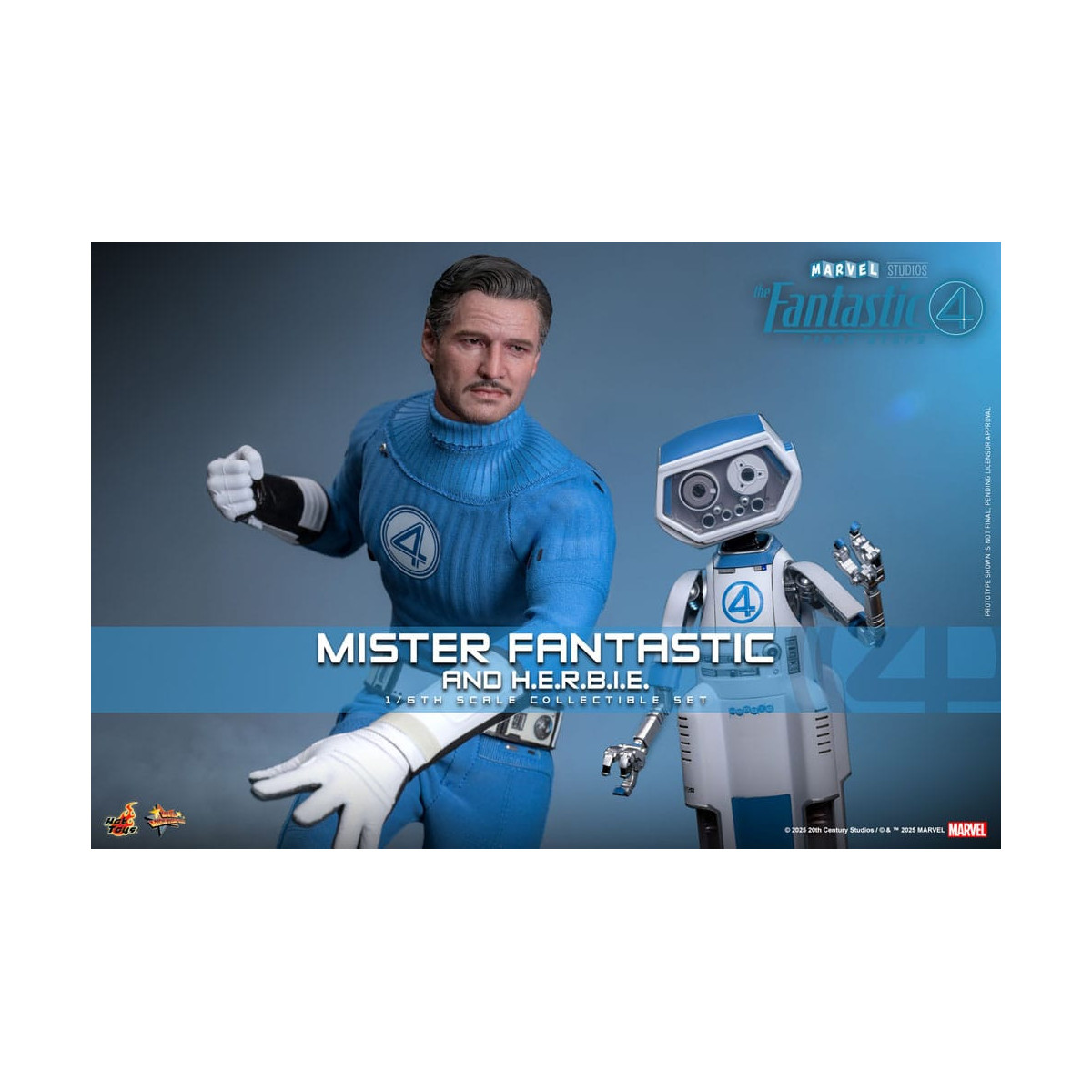 Hot Toys Marvel - Fantastic Four: Erste Schritte - Mister Fantastic & H.E.R.B.I.E. MMS 1/6 - Reed Richards