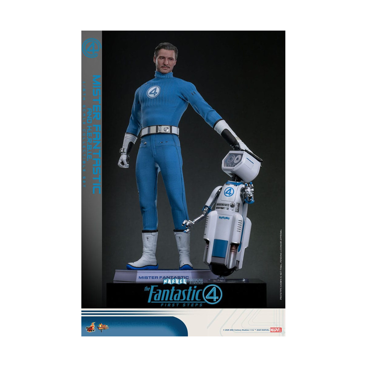 Hot Toys Marvel - Fantastic Four: Erste Schritte - Mister Fantastic & H.E.R.B.I.E. MMS 1/6 - Reed Richards