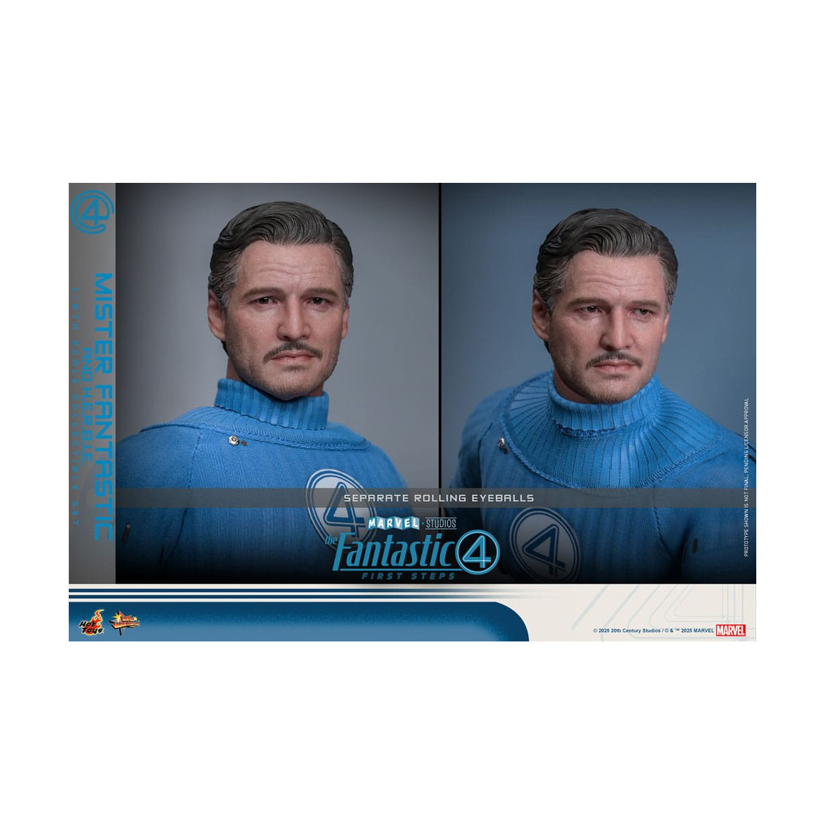 Hot Toys Marvel - Fantastic Four: Erste Schritte - Mister Fantastic & H.E.R.B.I.E. MMS 1/6 - Reed Richards