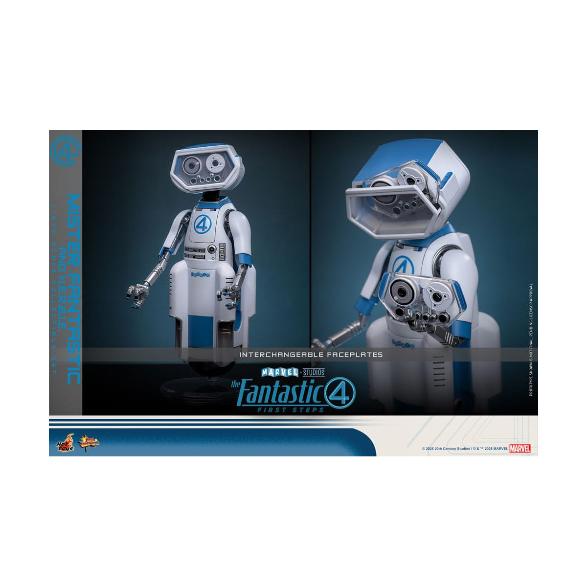 Hot Toys Marvel - Fantastic Four: Erste Schritte - Mister Fantastic & H.E.R.B.I.E. MMS 1/6 - Reed Richards