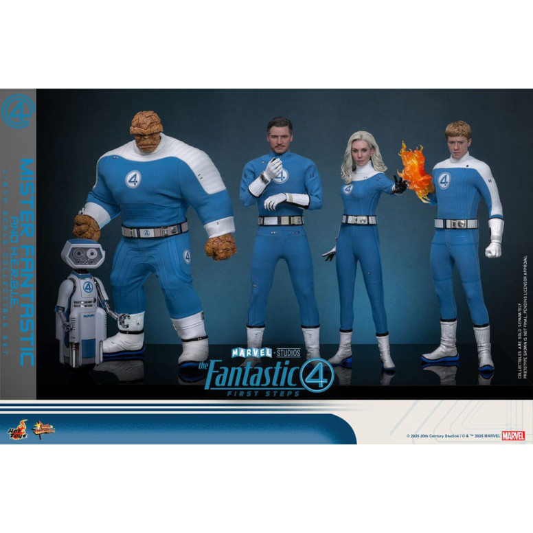 Hot Toys Marvel - Fantastic Four: Erste Schritte - Mister Fantastic & H.E.R.B.I.E. MMS 1/6 - Reed Richards