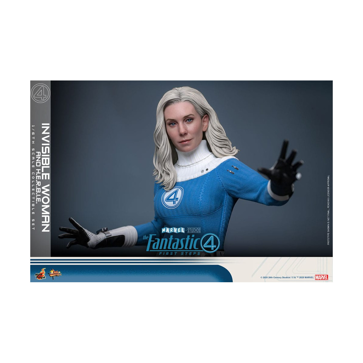 Hot Toys Marvel - Fantastische Vier: First Steps - Unsichtbare Frau & H.E.R.B.I.E. MMS 1/6 - Sue Storm