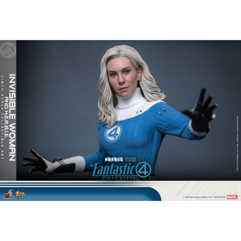 Hot Toys Marvel - Fantastische Vier: First Steps - Unsichtbare Frau & H.E.R.B.I.E. MMS 1/6 - Sue Storm
