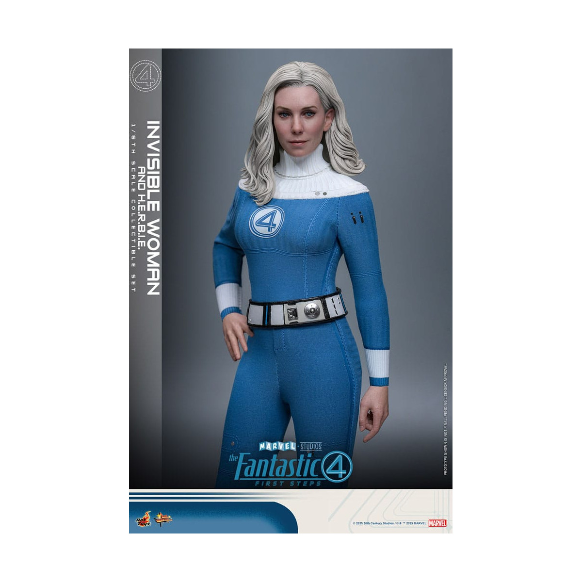 Hot Toys Marvel - Fantastische Vier: First Steps - Unsichtbare Frau & H.E.R.B.I.E. MMS 1/6 - Sue Storm