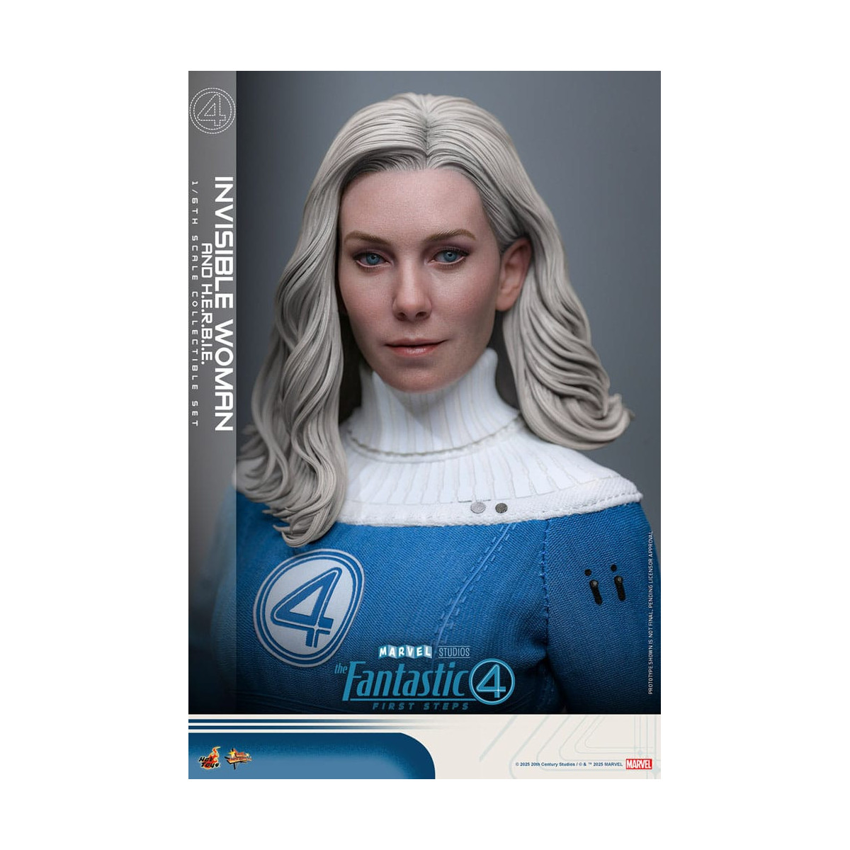 Hot Toys Marvel - Fantastische Vier: First Steps - Unsichtbare Frau & H.E.R.B.I.E. MMS 1/6 - Sue Storm