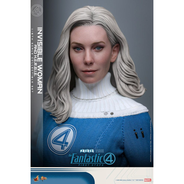 Hot Toys Marvel - Fantastische Vier: First Steps - Unsichtbare Frau & H.E.R.B.I.E. MMS 1/6 - Sue Storm