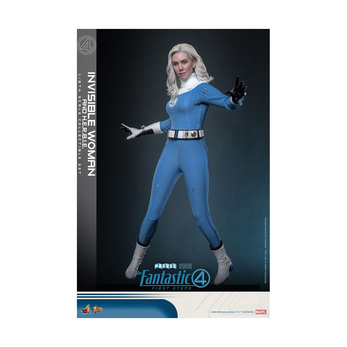 Hot Toys Marvel - Fantastische Vier: First Steps - Unsichtbare Frau & H.E.R.B.I.E. MMS 1/6 - Sue Storm