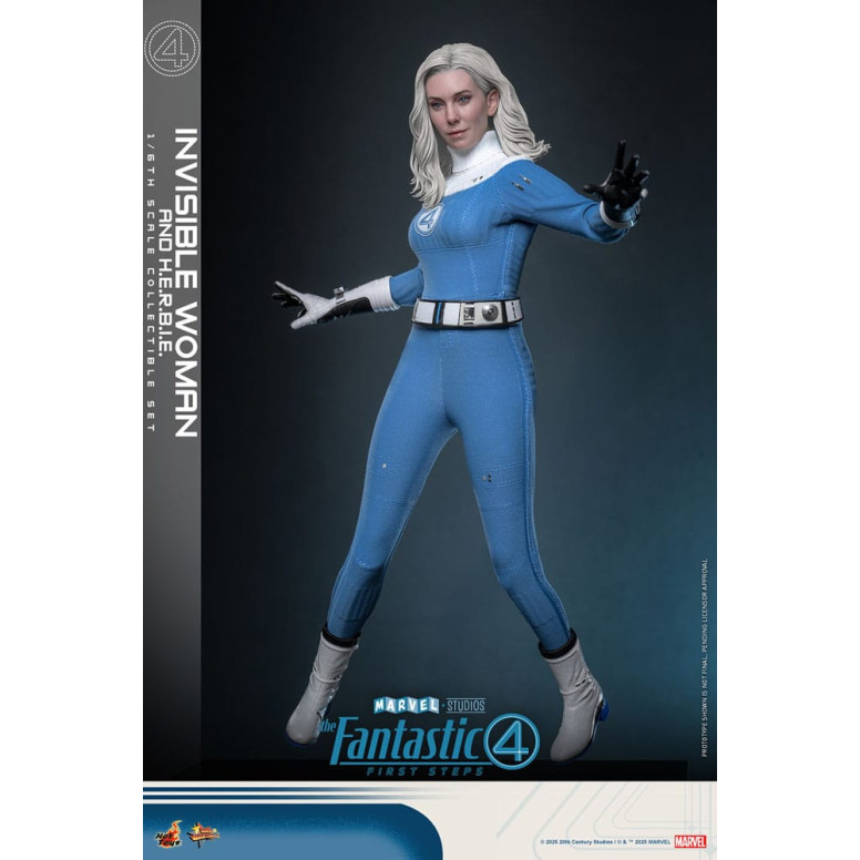 Hot Toys Marvel - Fantastische Vier: First Steps - Unsichtbare Frau & H.E.R.B.I.E. MMS 1/6 - Sue Storm