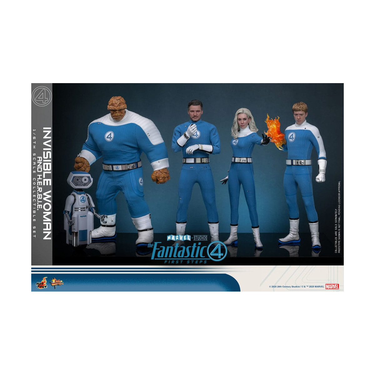 Hot Toys Marvel - Fantastische Vier: First Steps - Unsichtbare Frau & H.E.R.B.I.E. MMS 1/6 - Sue Storm