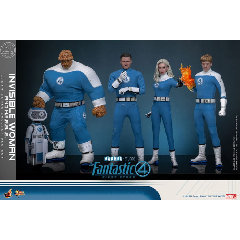 Hot Toys Marvel - Fantastische Vier: First Steps - Unsichtbare Frau & H.E.R.B.I.E. MMS 1/6 - Sue Storm