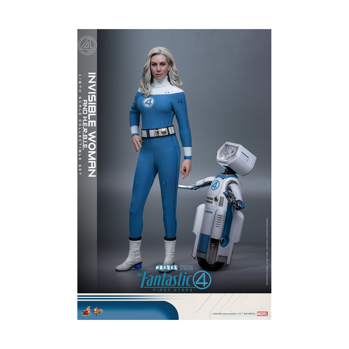 Hot Toys Marvel - Fantastische Vier: First Steps - Unsichtbare Frau & H.E.R.B.I.E. MMS 1/6 - Sue Storm