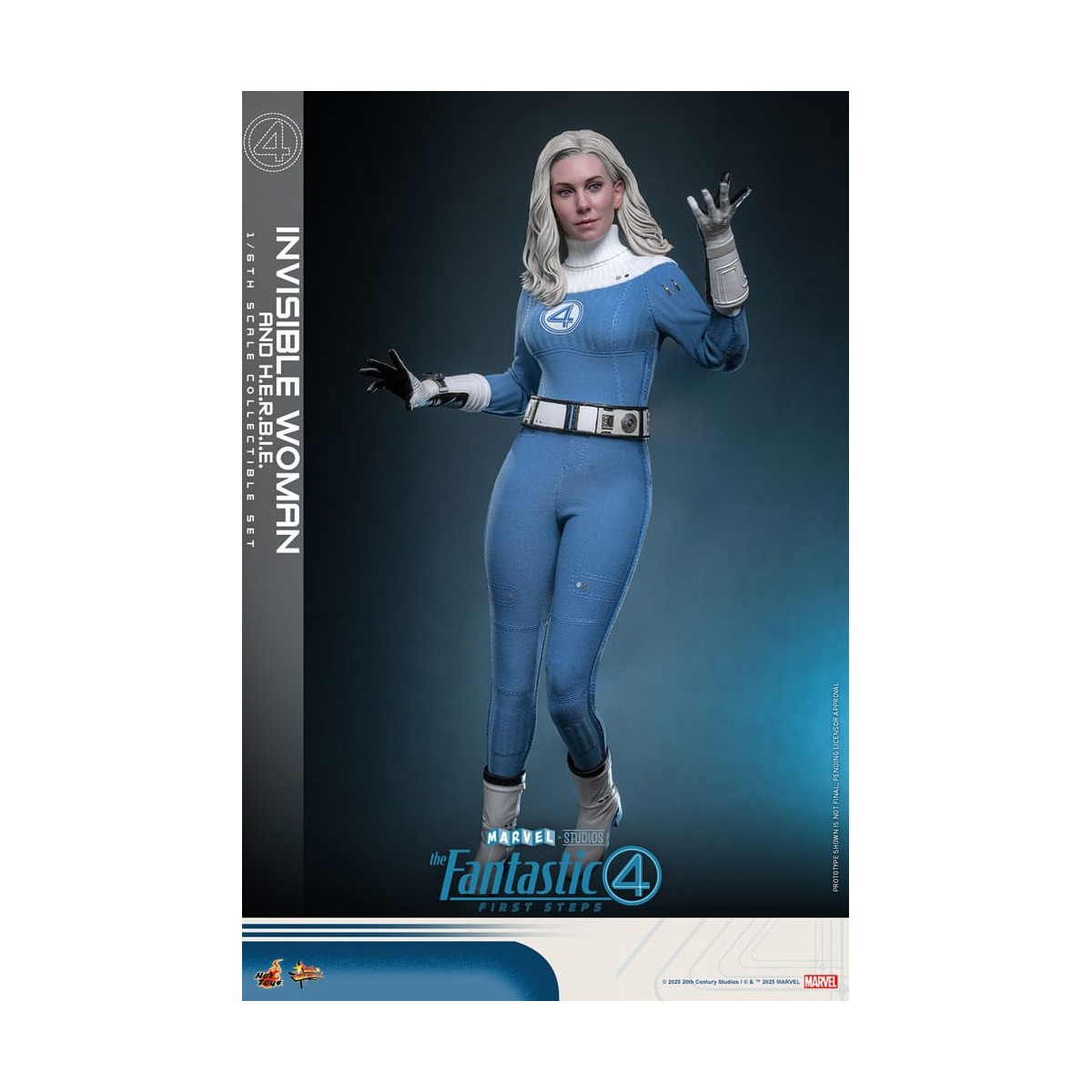 Hot Toys Marvel - Fantastische Vier: First Steps - Unsichtbare Frau & H.E.R.B.I.E. MMS 1/6 - Sue Storm