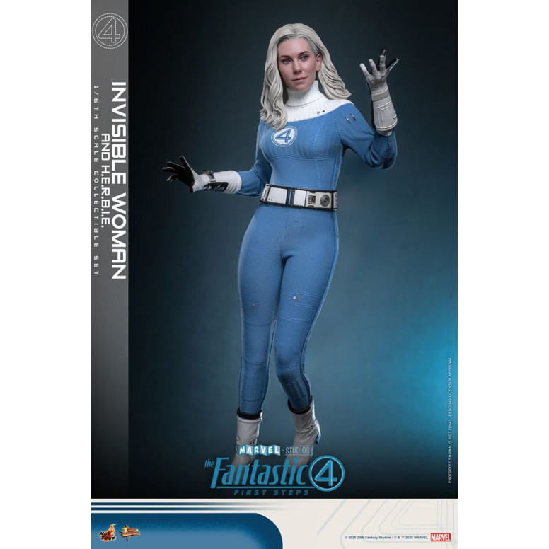 Hot Toys Marvel - Fantastische Vier: First Steps - Unsichtbare Frau & H.E.R.B.I.E. MMS 1/6 - Sue Storm