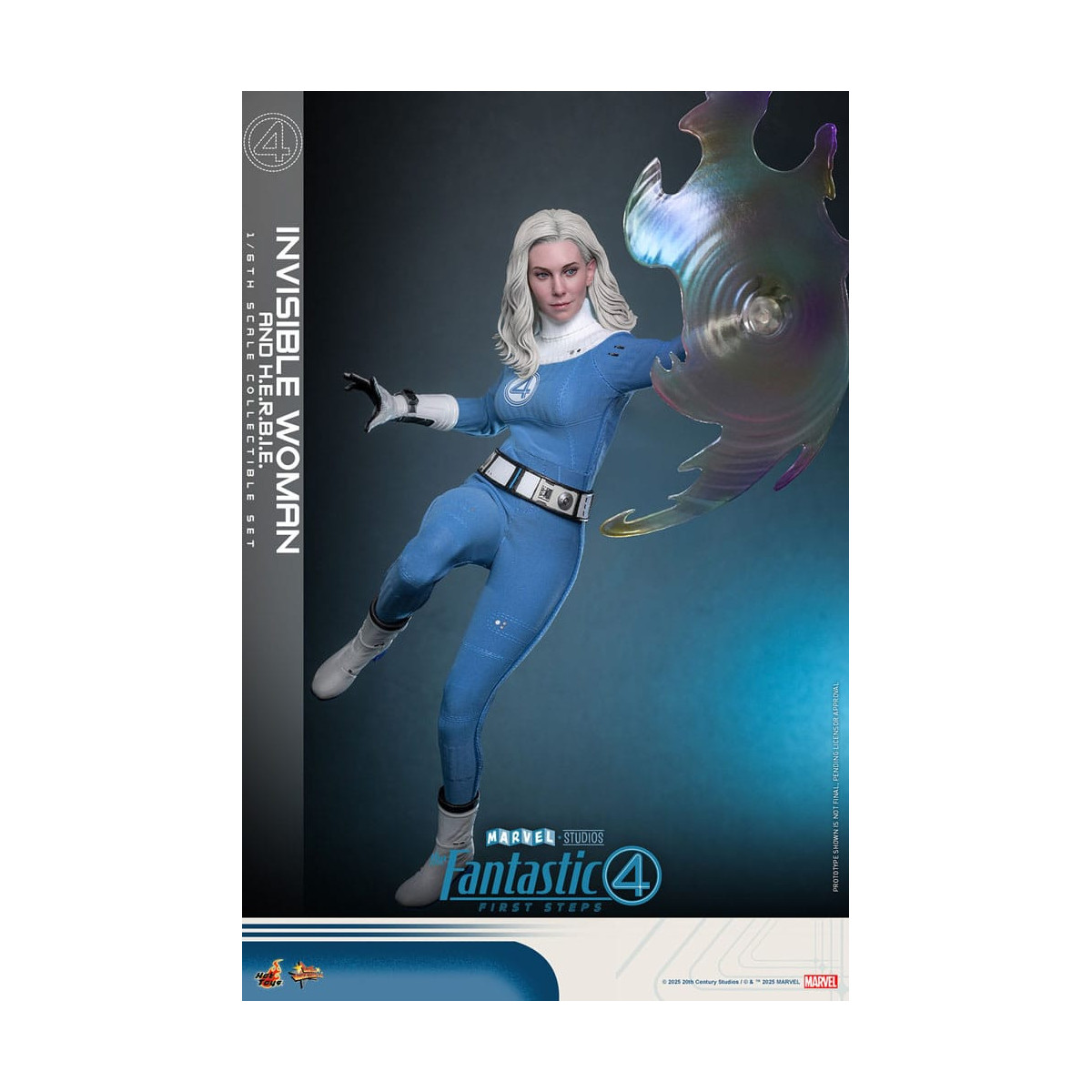 Hot Toys Marvel - Fantastische Vier: First Steps - Unsichtbare Frau & H.E.R.B.I.E. MMS 1/6 - Sue Storm