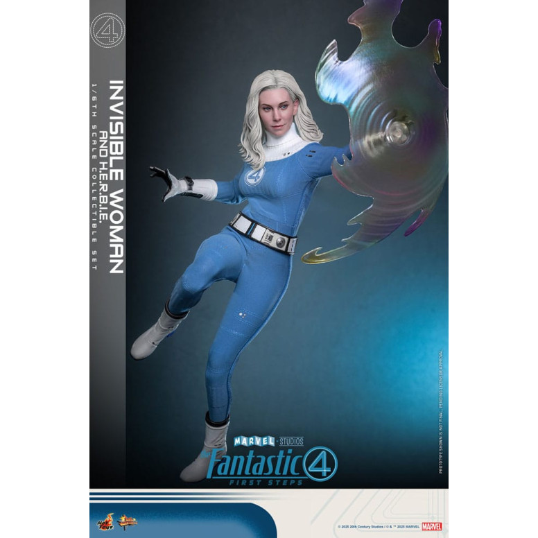 Hot Toys Marvel - Fantastische Vier: First Steps - Unsichtbare Frau & H.E.R.B.I.E. MMS 1/6 - Sue Storm