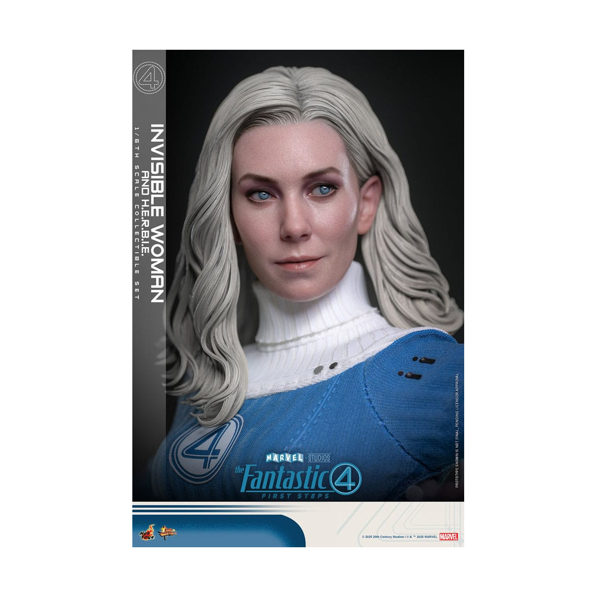 Hot Toys Marvel - Fantastische Vier: First Steps - Unsichtbare Frau & H.E.R.B.I.E. MMS 1/6 - Sue Storm