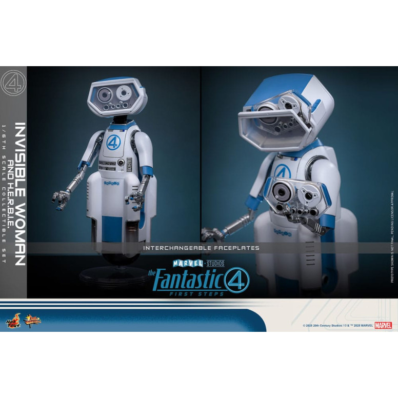 Hot Toys Marvel - Fantastische Vier: First Steps - Unsichtbare Frau & H.E.R.B.I.E. MMS 1/6 - Sue Storm