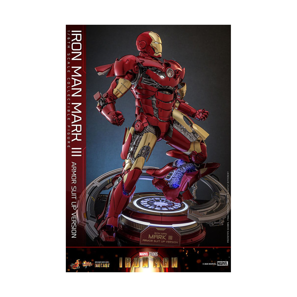 Hot Toys Marvel - Iron Man Mark III (Armor Suit Up Version) Die Cast MMS 1/6