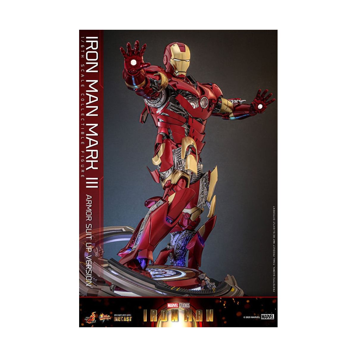 Hot Toys Marvel - Iron Man Mark III (Armor Suit Up Version) Die Cast MMS 1/6