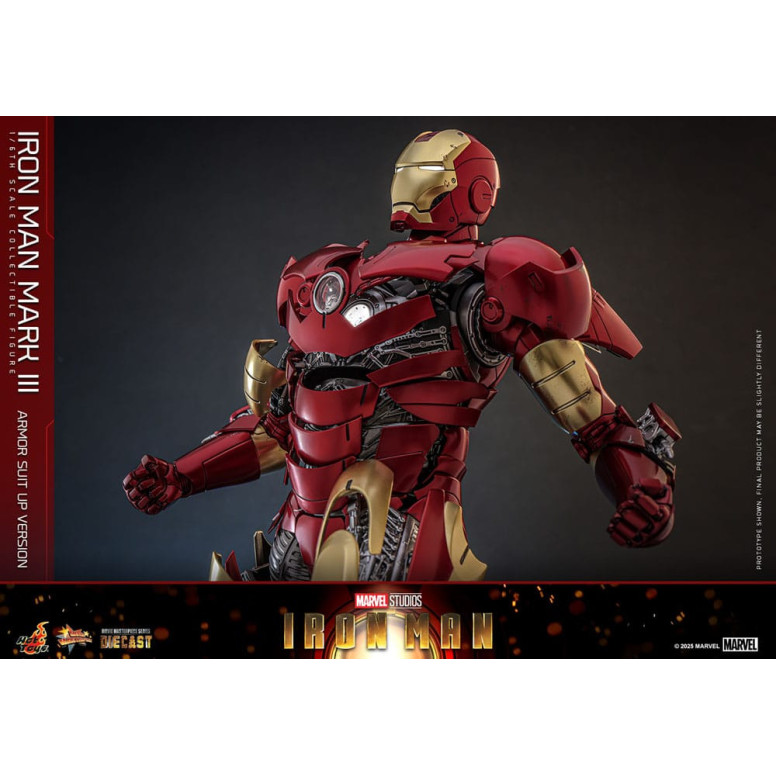 Hot Toys Marvel - Iron Man Mark III (Armor Suit Up Version) Die Cast MMS 1/6